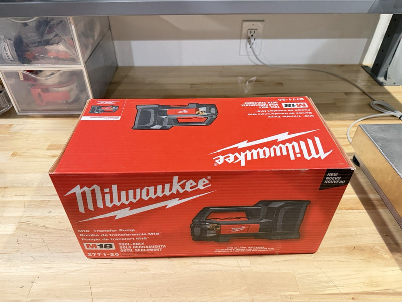 MILWAUKEE 2771-20 M18 TRANSFER PUMO NEW IN BOX (SHIPS FAST) NEW SEALED