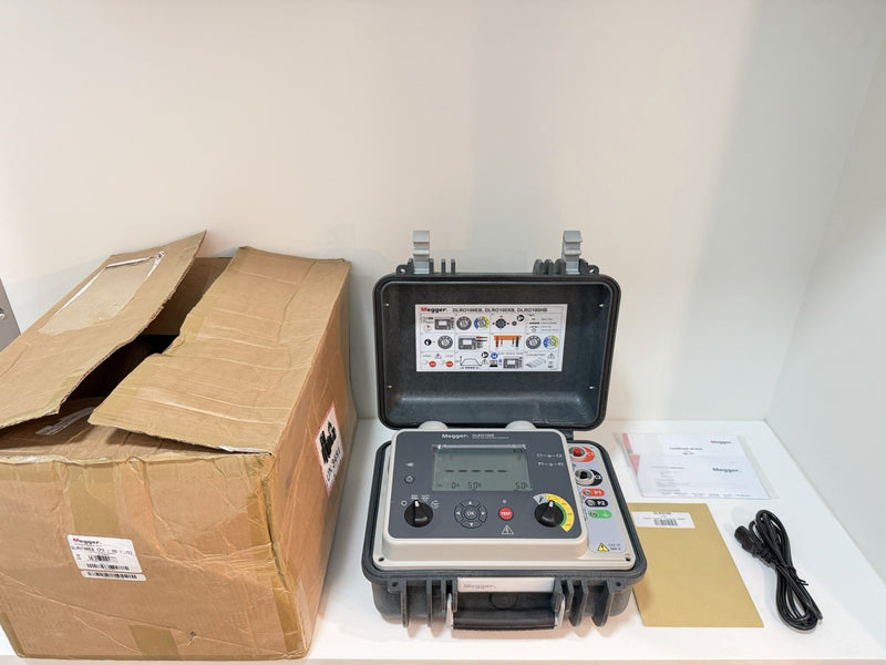MEGGER DLRO100EB DIGITAL LOW RESISTANCE OHMMETER (NEW FACTORY SEALED) CAL 2026