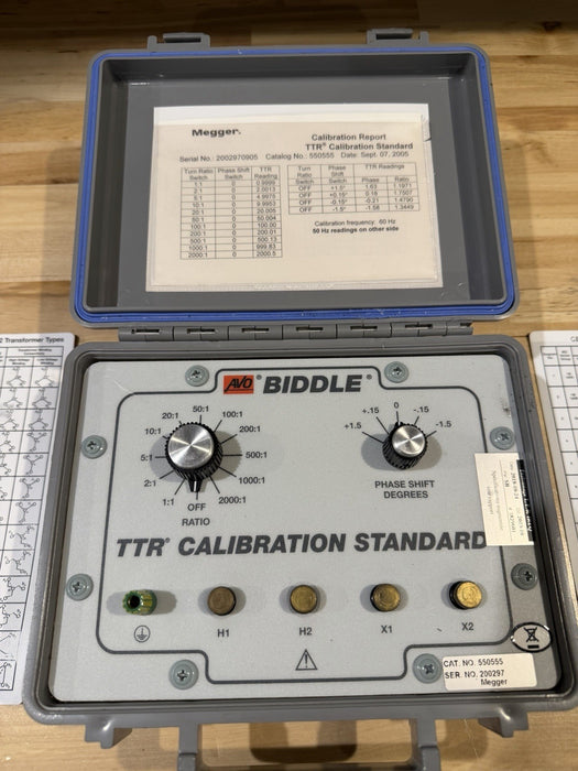MEGGER AVO BIDDLE 550555 TTR CALIBRATION STANDARD (TESTED) FREE SHIPPING