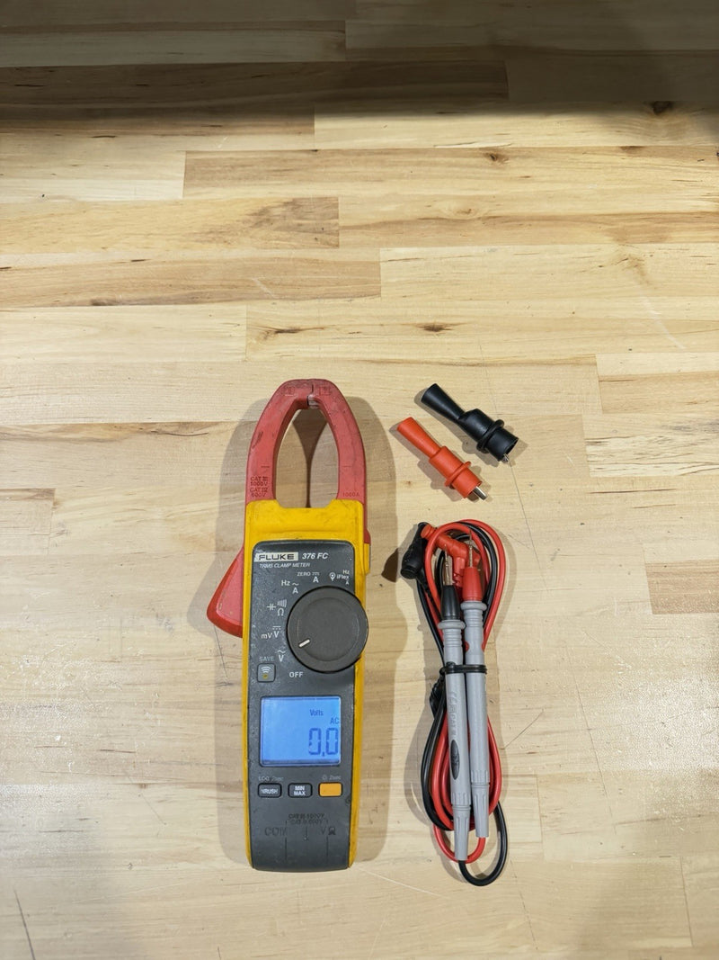 FLUKE 376FC WIRELESS TRUE RMS AC/DC CLAMP METER WITH LEADS