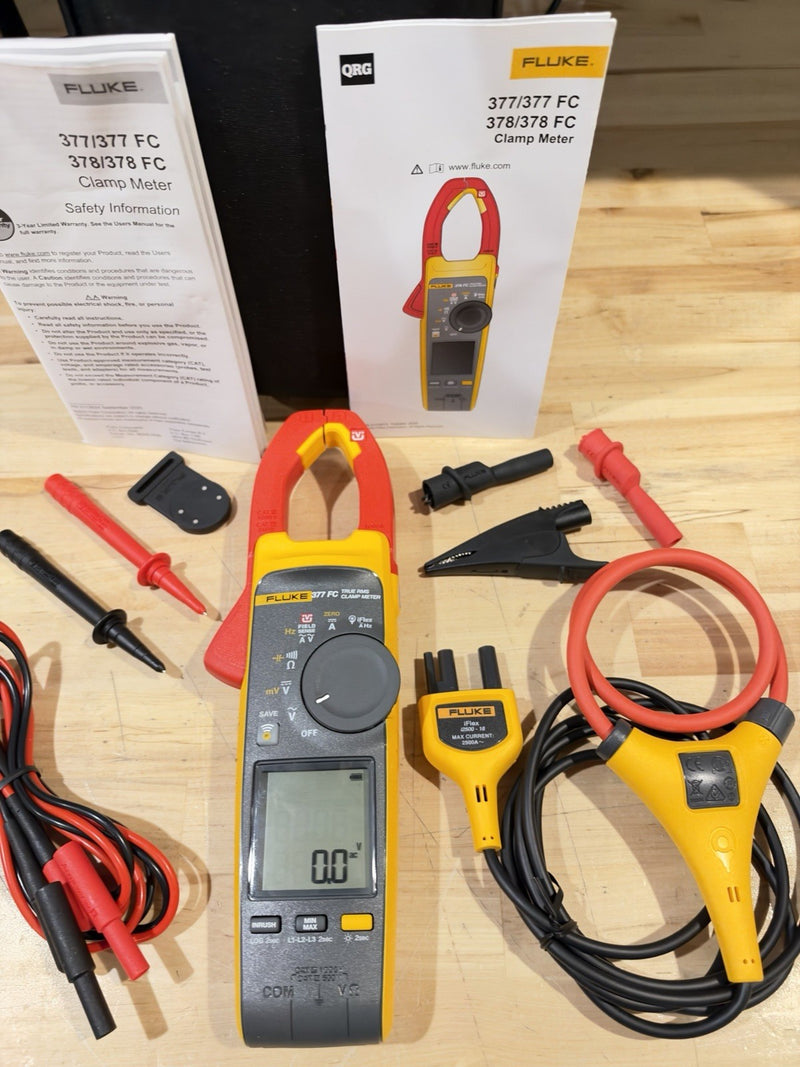 FLUKE 377 FC NON-CONTACT VOLTAGE CLAMP METER SHIPS FAST