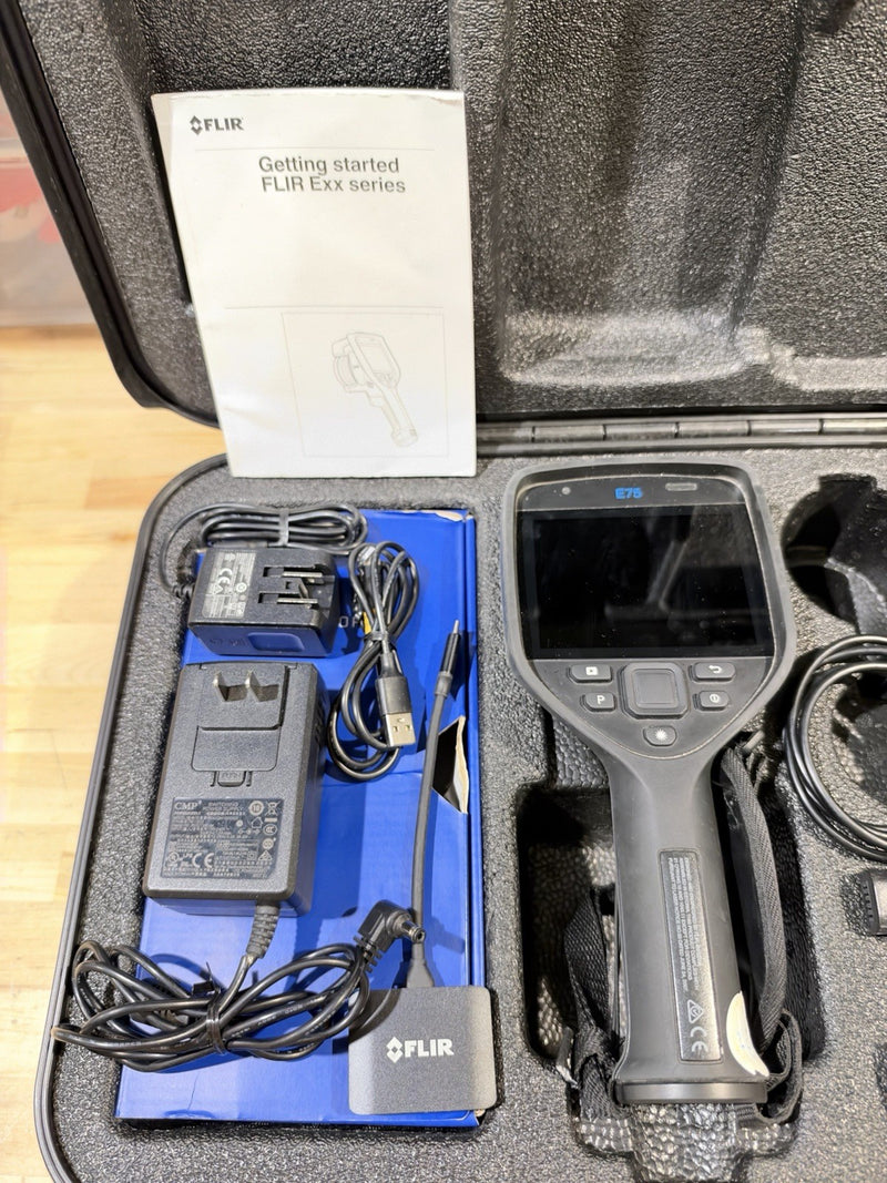 FLIR E75-24 INFRARED CAMERA 24 FOV KIT W/ ACCESSORIES - TESTED