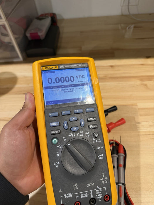 FLUKE 289 TRUE RMS ELECTRONIC LOGGING DIGITAL MULTIMETER WITH LEADS & CLIPS #6