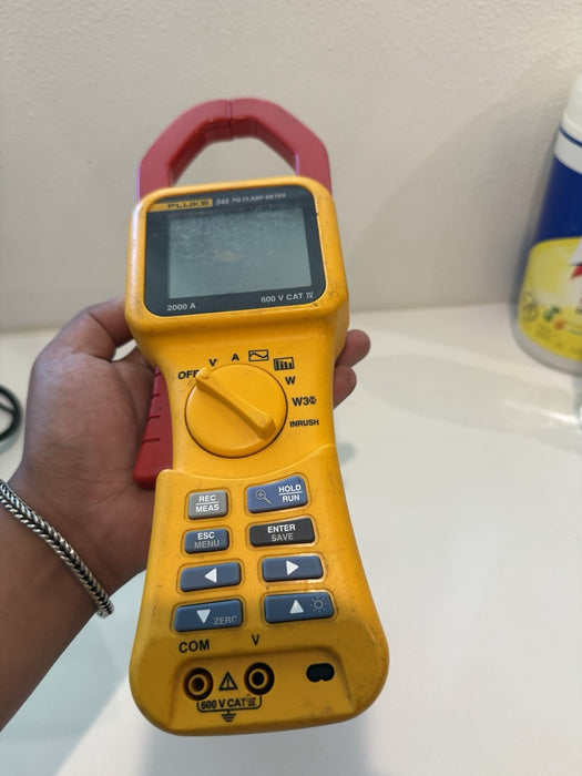 FLUKE 345 PQ CLAMP METER FOR PARTS