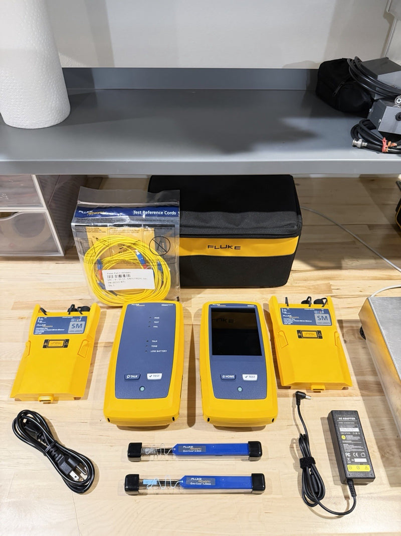 FLUKE NETWORKS CFP-SM CERTIFIBER PRO MODULE SET & DSX VERSIV MAINFRAME & REMOTE
