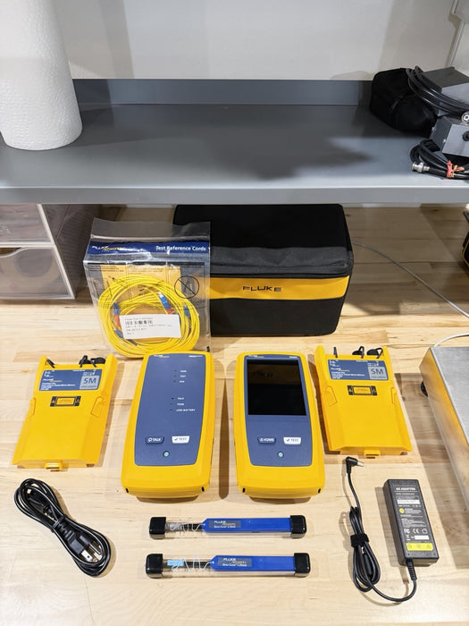 FLUKE NETWORKS CFP-SM CERTIFIBER PRO MODULE SET & DSX VERSIV MAINFRAME & REMOTE