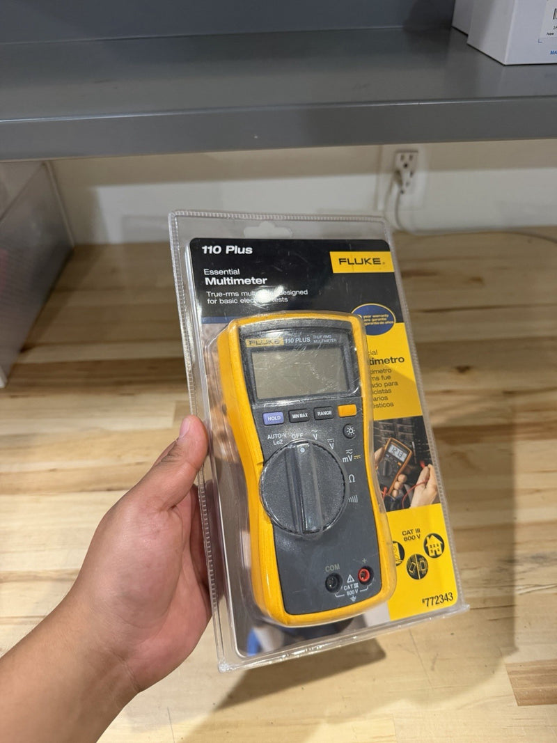 FLUKE 110 PLUS ESSENTIAL MULTIMETER WITH LEADS