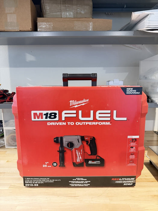 MILWAUKEE 2912-22 M18 FUEL 18V 1" SDS PLUS ROTARY HAMMER KIT -NEW FACTORY SEALED