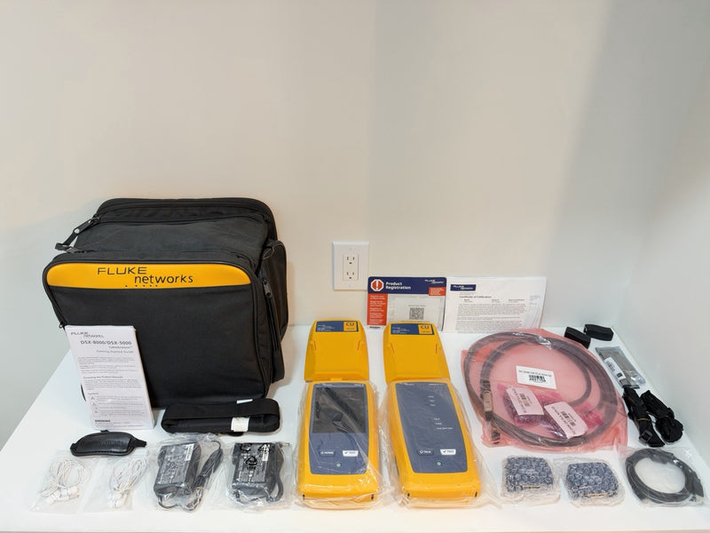 FLUKE NETWORKS DSX2-5000 LAN CABLE CERTIFIBER TESTER CALIBRATED 2024 NEW