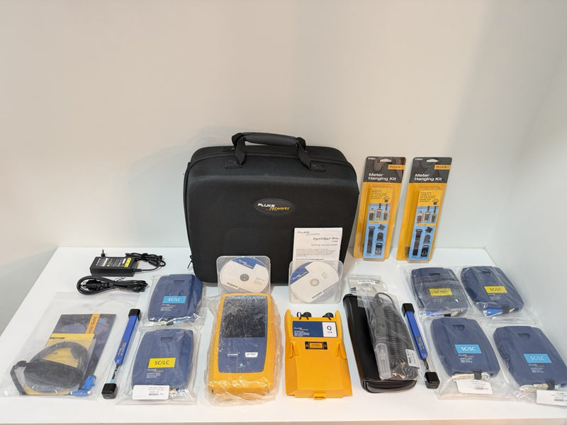 FLUKE NETWORKS OFP2-100-QI OPTIFIBER PRO QUAD OTDR V2 KIT (NEW SEALED) TESTED