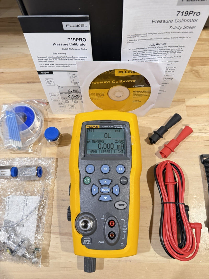 FLUKE 719PRO 30G PRESSURE CALIBRATOR KIT (PARTS ONLY) FOR PARTS