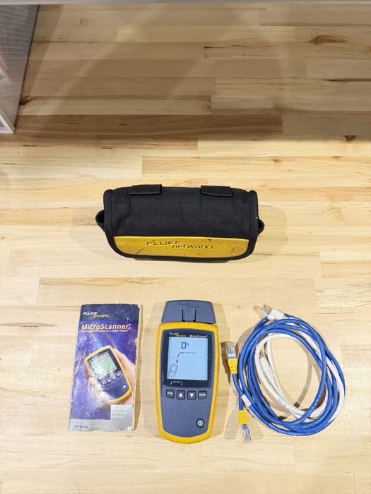 FLUKE NETWORKS MICROSCANNER 2 W/ BAG & MANUAL / SHIPS FAST