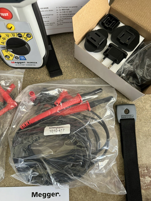 MEGGER DLRO2X DUCTER LOW RESISTANCE OHMMETER & DATA STORAGE