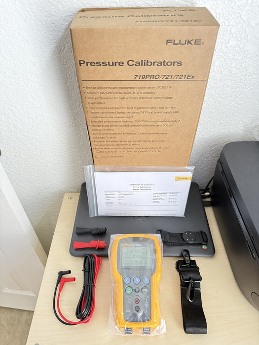 FLUKE 721-1603 DUAL SENSOR PRESSURE CALIBRATOR 16 PSIG 300 PSIG MFD 2024