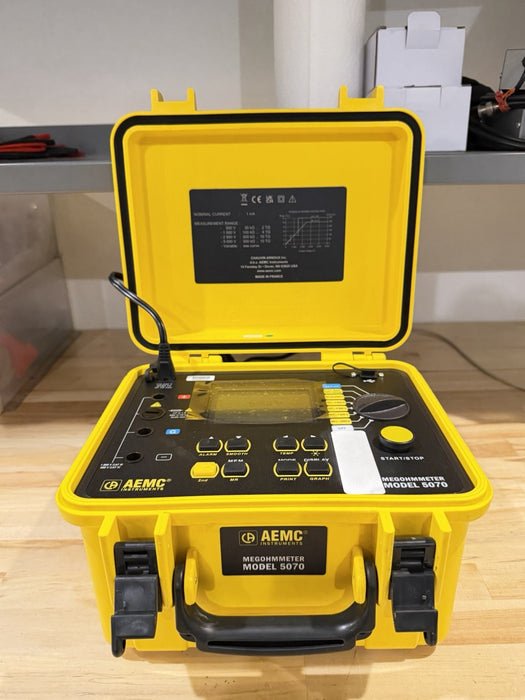 AEMC 5070 MEGOHMMETER  GRAPHICAL INSULATION TESTER (FREE SHIPPING)