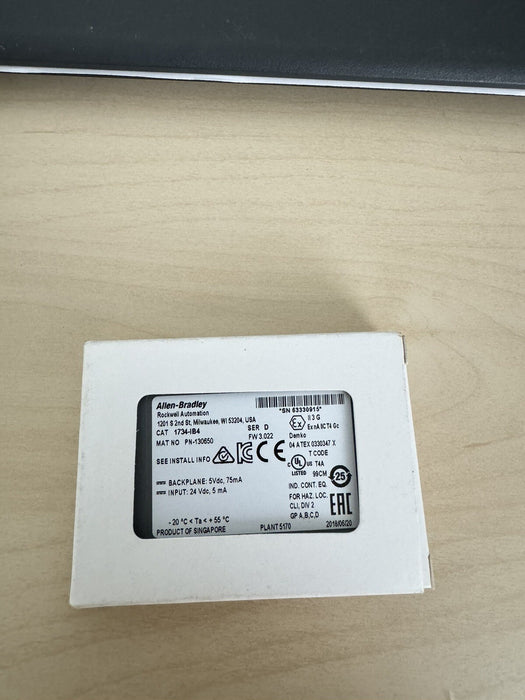 Allen-Bradley New 1734-IB4 Point I/O 4 Point Digital Input Module Sealed