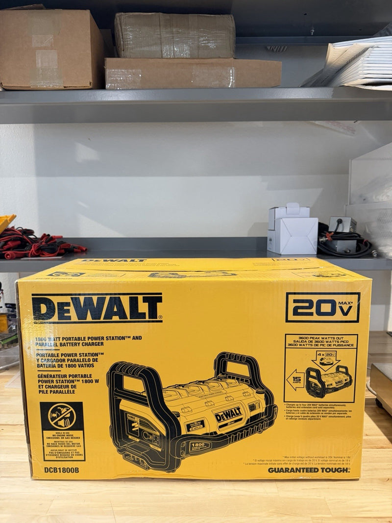 DEWALT DCB1800B 20V 1800 WATT PORTABLE POWER STATION & PARALLEL BATTERY CHARGER