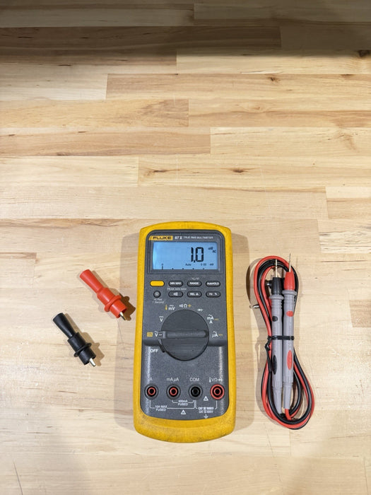 FLUKE 87V TRUE RMS MULTIMETER W/ LEADS (TESTED) SHIPS FAST