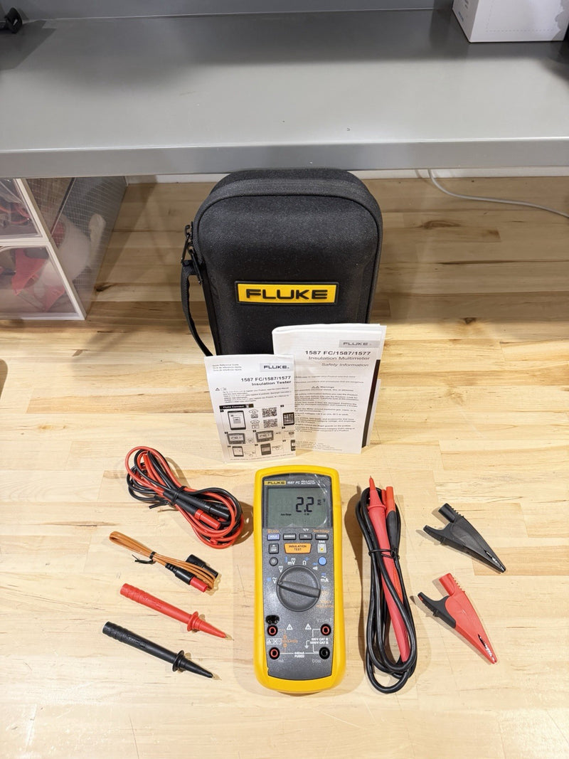 FLUKE 1587 FC 2 IN 1 HANDHELD DIGITAL INSULATION MULTIMETER