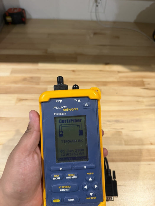 FLUKE NETWORKS CERTIFIBER REMOTE 2955-4008-01 TESTED