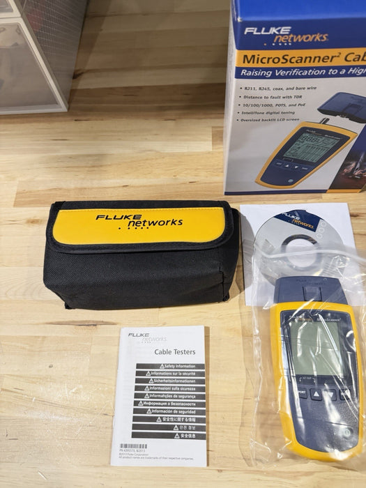 FLUKE NETWORKS MICROSCANNER 2 CABLE VERIFIER