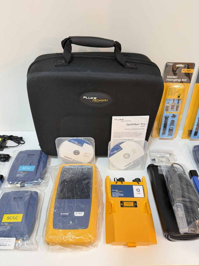 FLUKE NETWORKS OFP2-100-QI OPTIFIBER PRO QUAD OTDR V2 KIT (NEW SEALED) TESTED