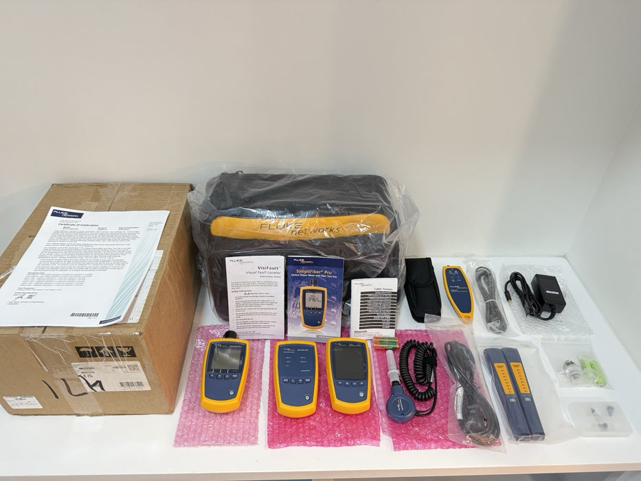 FLUKE NETWORKS FTK1375 MULTIMODE FIBER POWER METER & SOURCE WITH INSPECTION