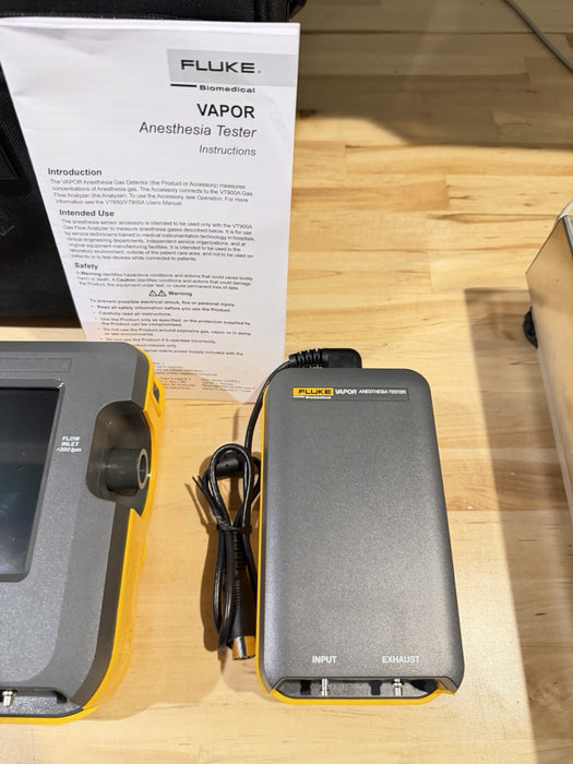 FLUKE VT900A GAS FLOW ANALYZER W/VAPOR & CHARGER-FREE SHIPPING (TESTED)