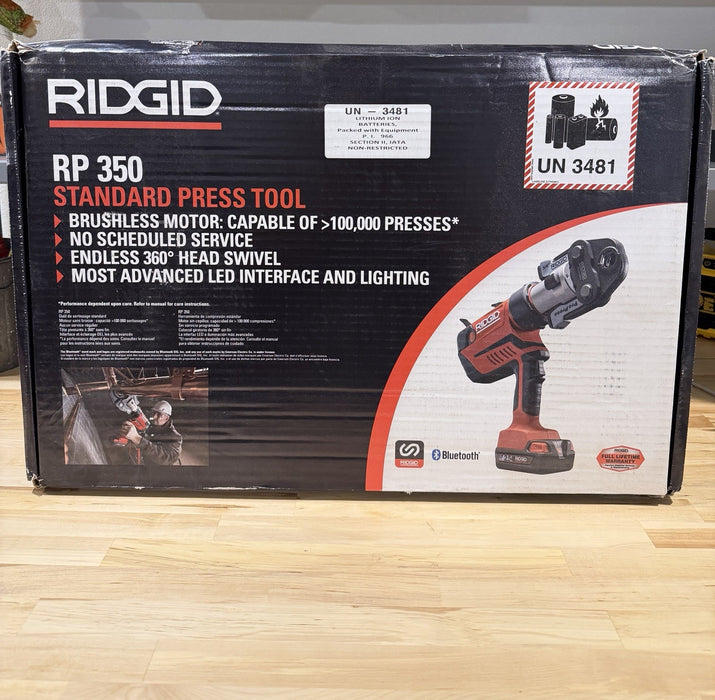 RIDGID RP 350 PRESS TOOL KIT 67053 1/2" TO 2" PROPRESS JAWS NEW