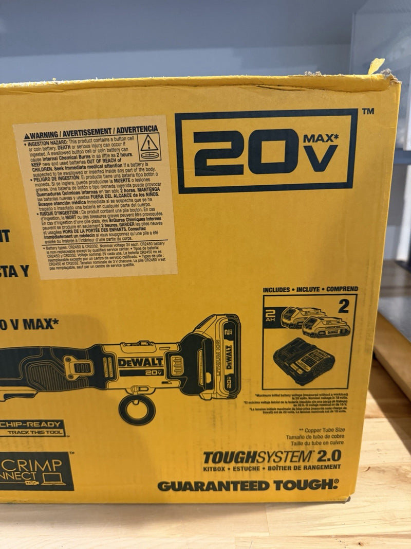 DEWALT (DCE210D2K) 20V MAX COMPACT PREST TOOL & JAW KIT