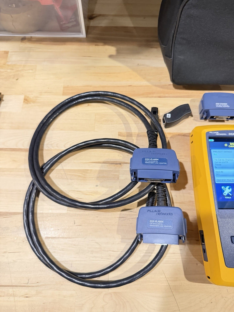 FLUKE NETWORKS DSX-602 PRO 500MHZ CABLE ANALYZER V2 WITH WIFI TESTED