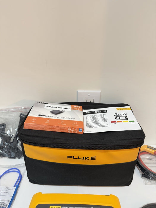 FLUKE 3540 FC 3-PHASE POWER MONITOR WITH ACCESSORIES TESTED NEW
