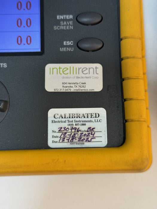 FLUKE 1735 THREE-PHASE POWER LOGGER (CALIBRATED 2025) SHIPS FAST - TESTED