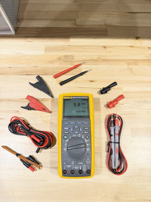 FLUKE 289 TRUE RMS DIGITAL MULTIMETER KIT W/ ACCESSORIES (TESTED) SHIPS FAST