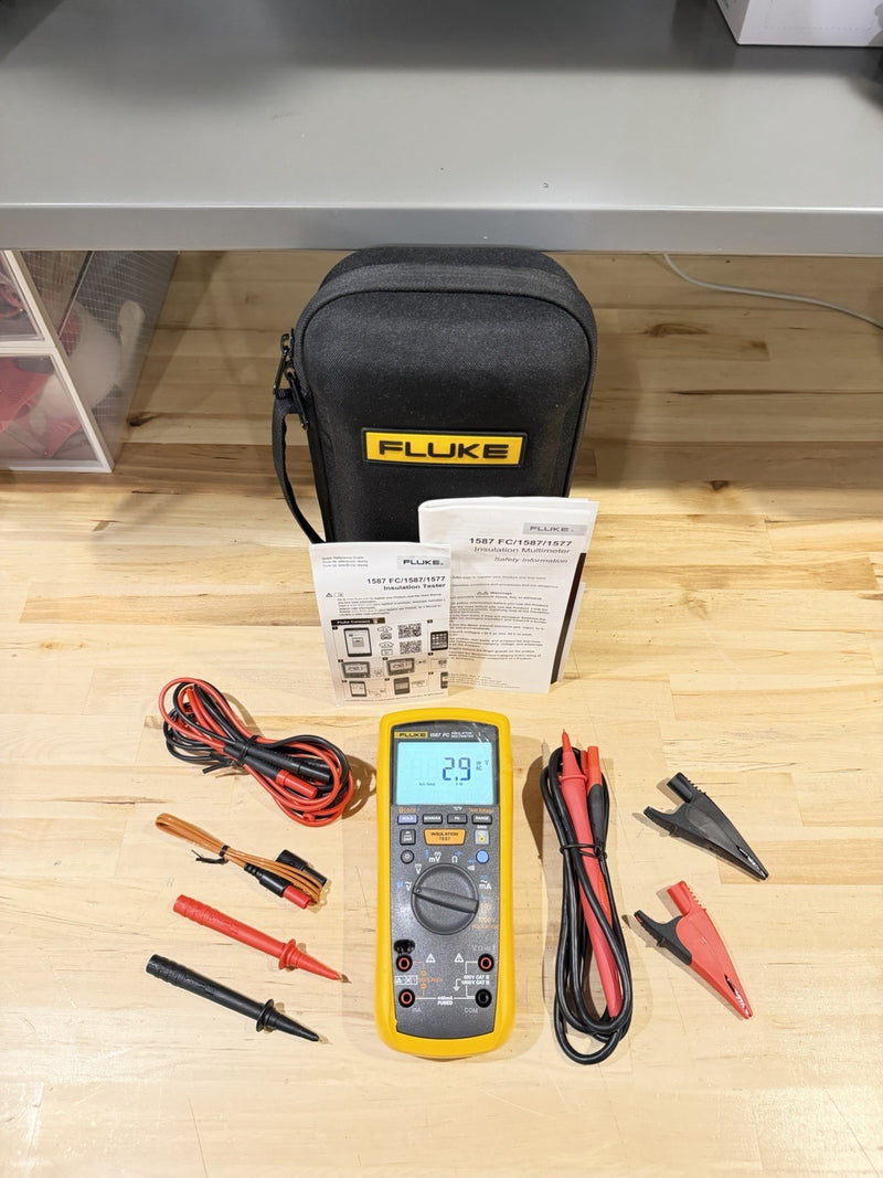 FLUKE 1587 FC 2 IN 1 HANDHELD DIGITAL INSULATION MULTIMETER