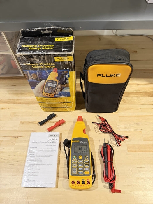 FLUKE 773 MILLIAMP PROCESS CLAMP (TESTED) FREE SHIPPING