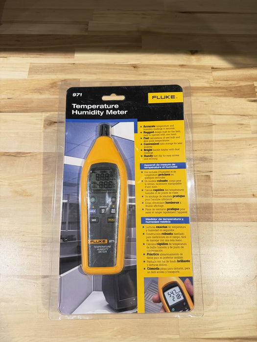 FLUKE 971 TEMPERATURE HUMIDITY METER MFD 2025 NEW