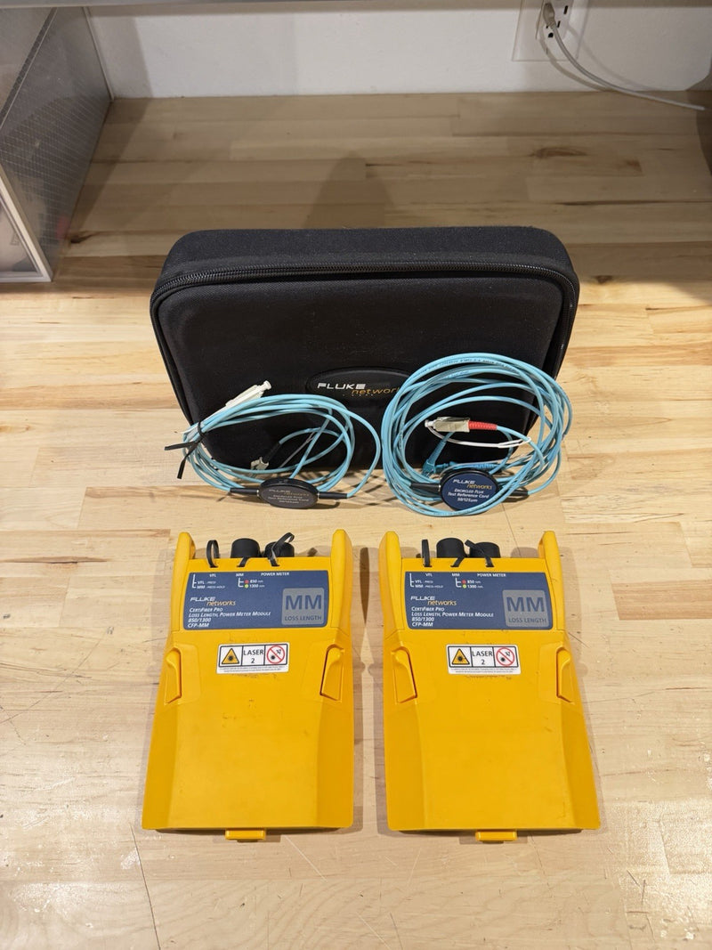 FLUKE NETWORKS CFP-MM CERTIFIBER PRO MM FIBER MODULE SET DSX-5000 8000 VERSIV