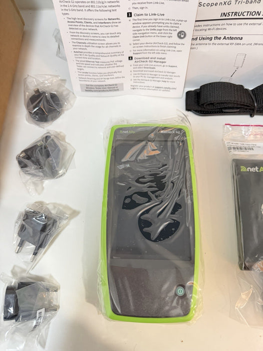 NETALLY AIRCHECK G2 KIT W/ ANTENNA & ACCESSORIES NEW FACTORY SEALED - SHIPS FREE