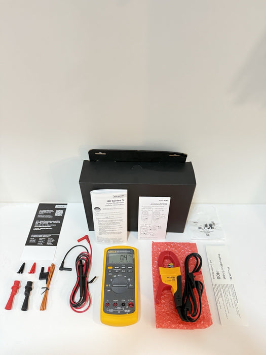 FLUKE 87 V MULTIMETER COMBI KIT IMSK WITH I400 CLAMP & LEADS NEW SEALED