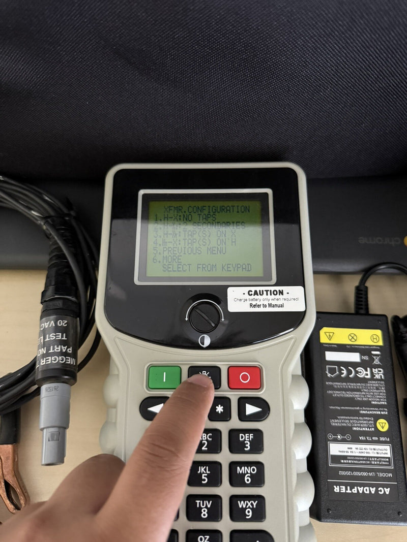 MEGGEE TTR100 SINGLE & THREE PHASE TRANSFORMER TURN-RATIO TEST