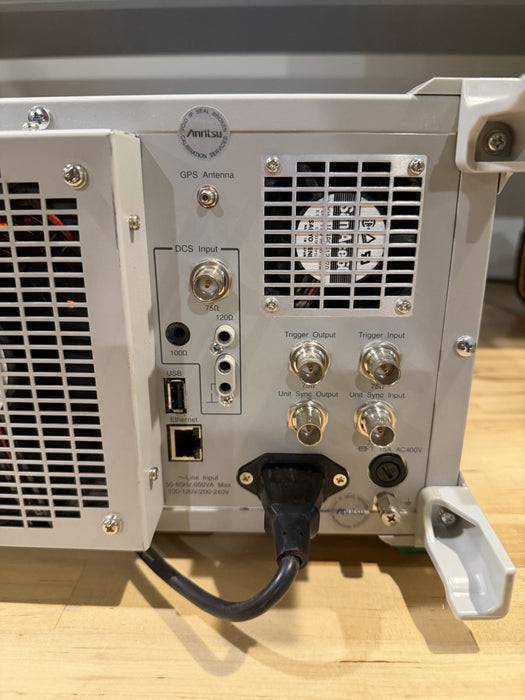 ANRITSU MD1230B DATA QUALITY ANALYZER WITH MU120118B & MU120122A MODULE