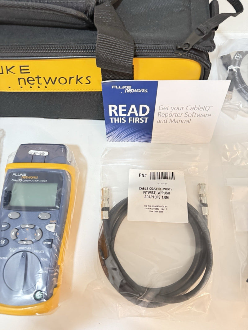 FLUKE NETWORKS QUALIFICATION TESTER KIT CIQ-100
