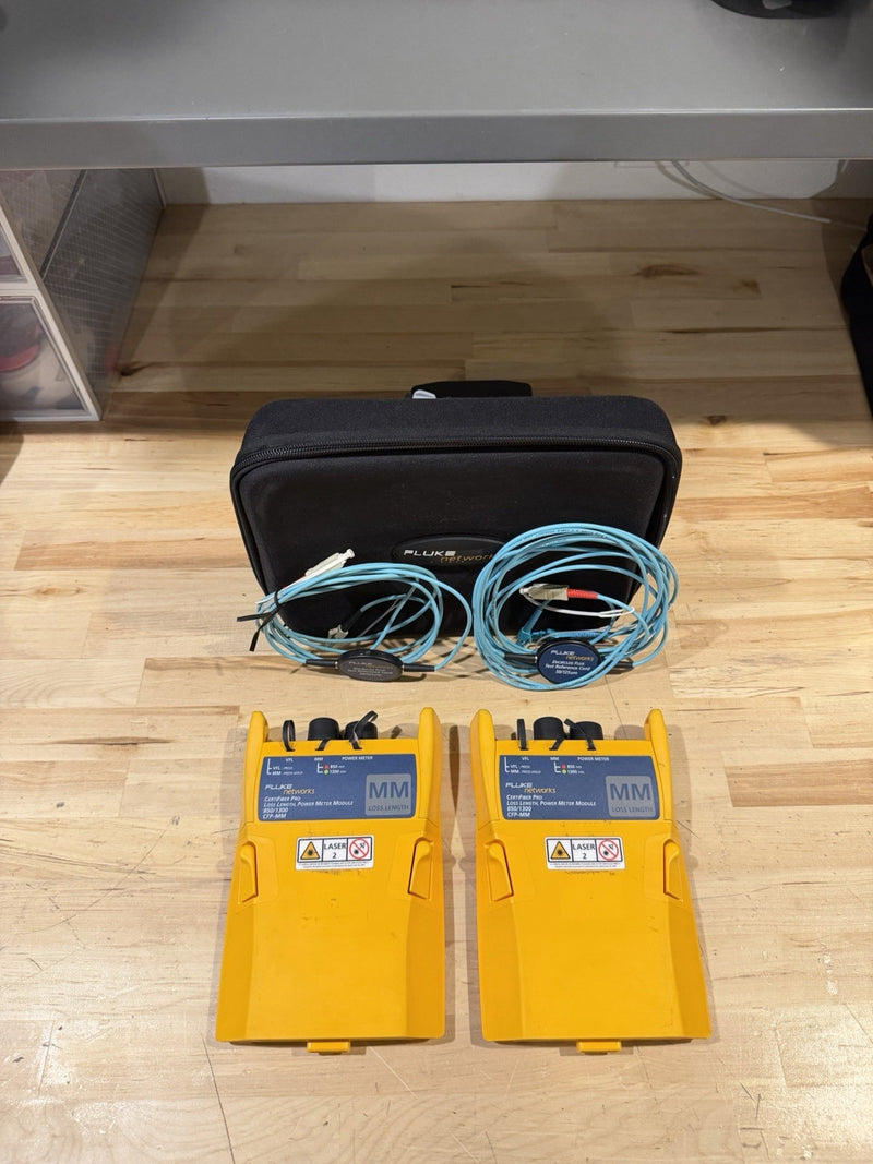 FLUKE NETWORKS CFP-MM CERTIFIBER PRO MM FIBER MODULE SET DSX-5000 8000 VERSIV
