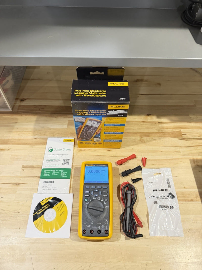 FLUKE 287 TRUE-RMS ELECTRONIC LOGGING MULTIMETER W/ TREND CAPTURE (NEW)