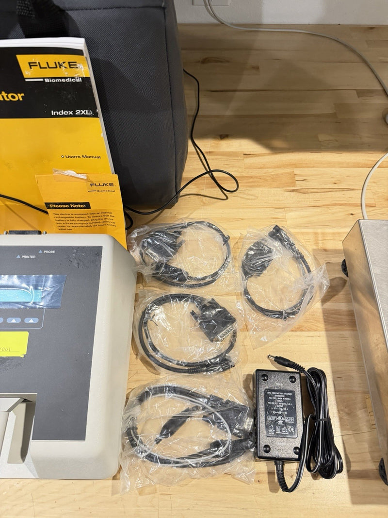 FLUKE INDEX 2 SPO2 SIMULATOR W/ ACCESSORIES (TESTED) SHIPS FREE