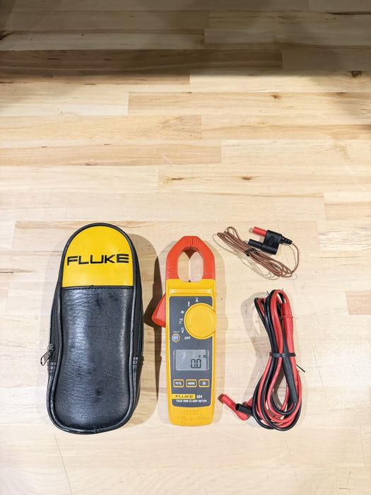 FLUKE 324 TRUE-RMS CLAMP METER WITH LEADS & CASE