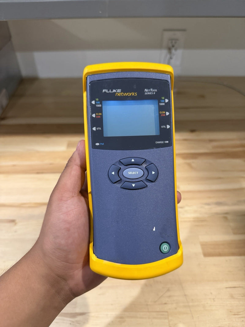 FLUKE NETWORKS NET TOOL SERIES II WITH CHARGER TESTED