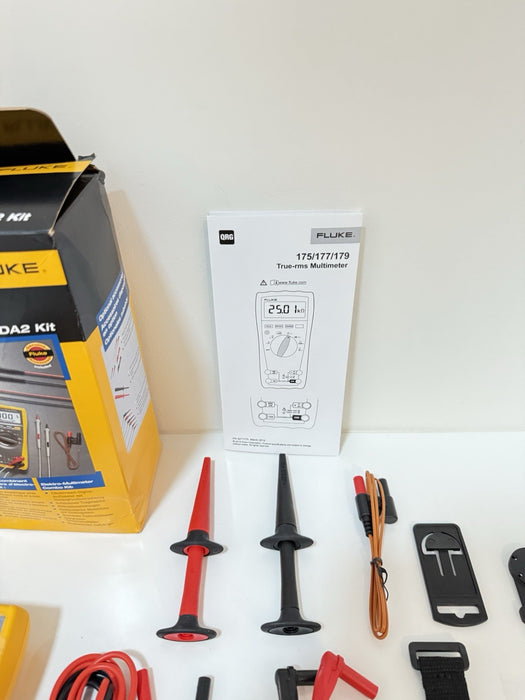 FLUKE 179/EDA2 MULTIMETER COMBO KIT CALIBRATED 2025