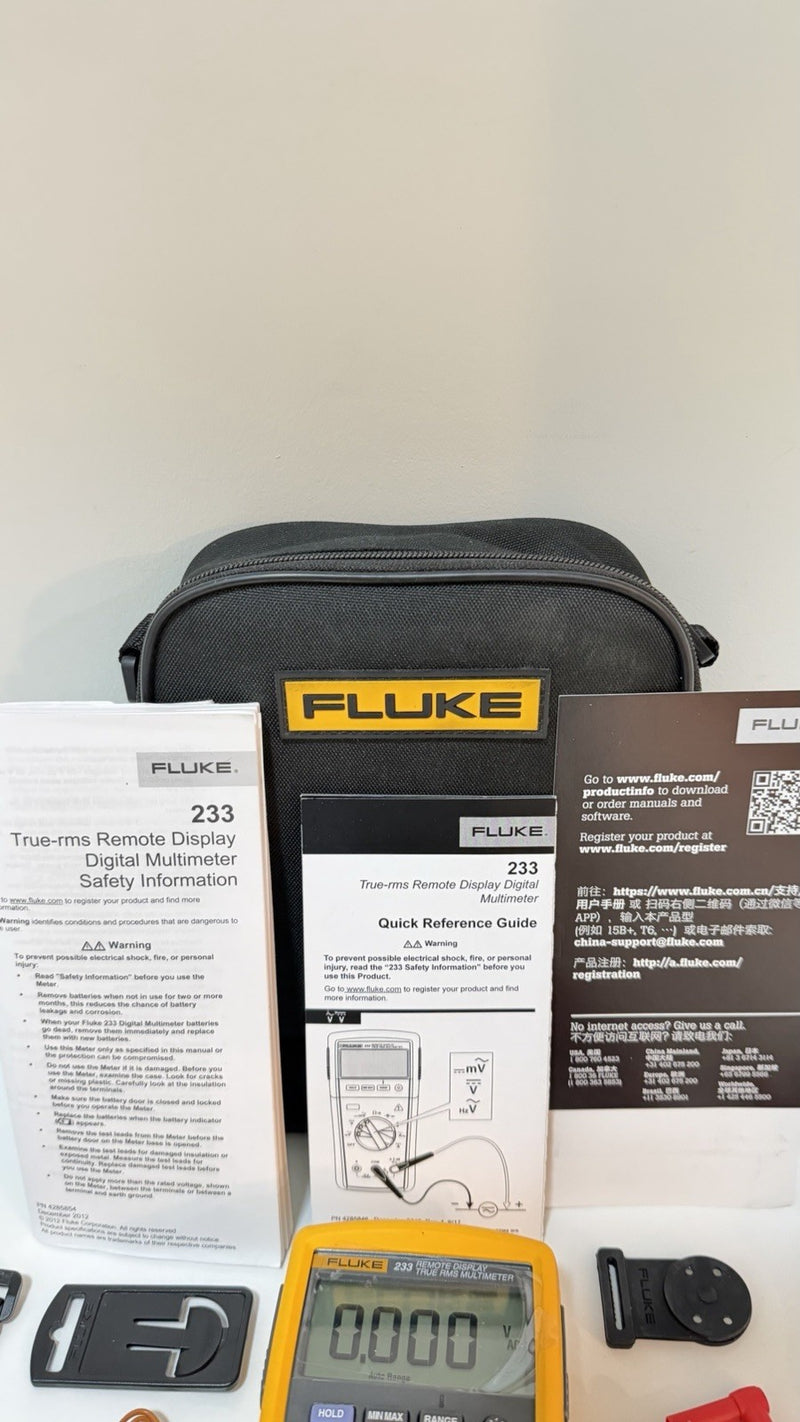 FLUKE 233 REMOTE DISPLAY AUTOMOTIVE DIGITAL MULTIMETER KIT